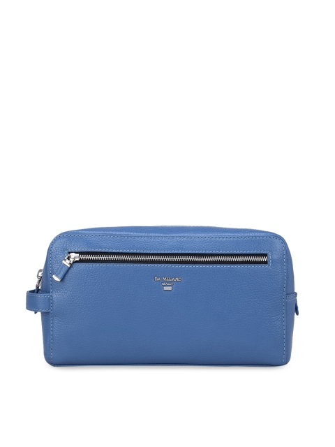

Da Milano Blue Solid Travel Pouch