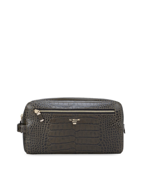 

Da Milano Green Textured Leather Travel Pouch