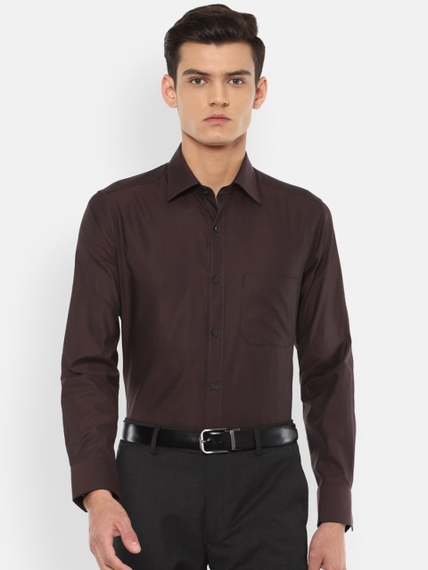 

Louis Philippe Men Brown Formal Shirt