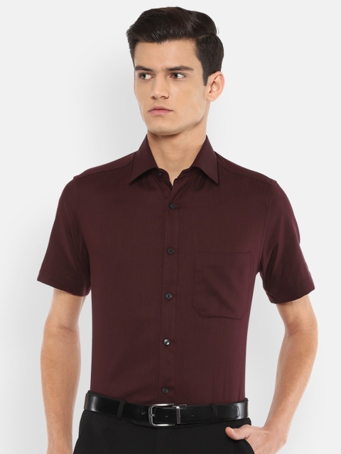

Louis Philippe Men Maroon Formal Shirt