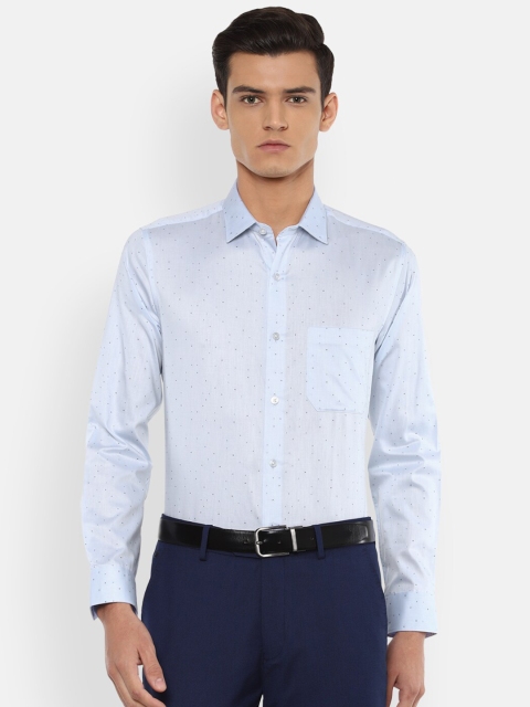 

Louis Philippe Men Blue Slim Fit Printed Formal Shirt