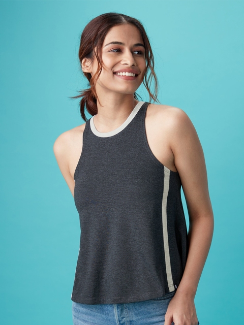 

The Souled Store Black Tank Top