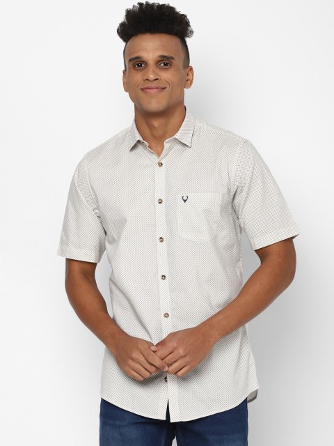 

Allen Solly Men White Slim Fit Pure Cotton Casual Shirt