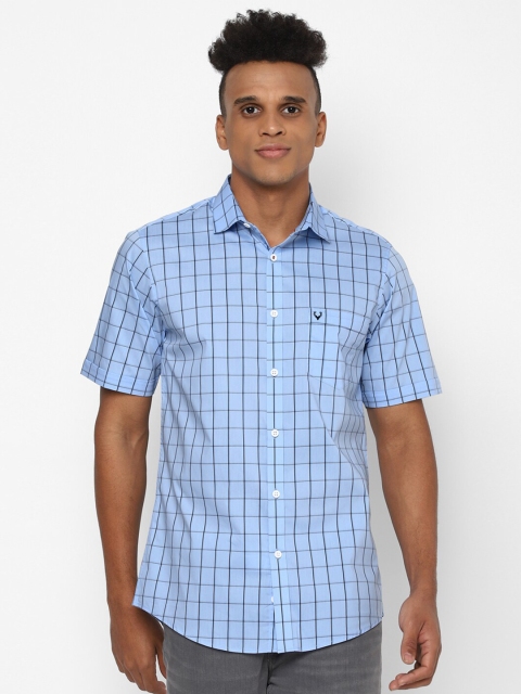 

Allen Solly Men Blue Slim Fit Checked Casual Shirt