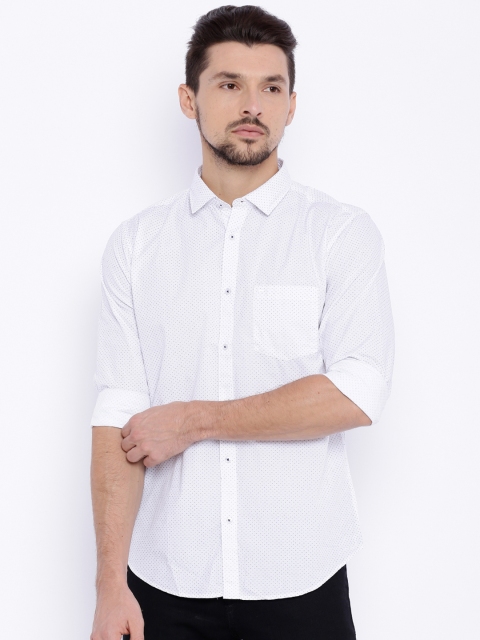 

Basics Men White Slim Fit Shirt