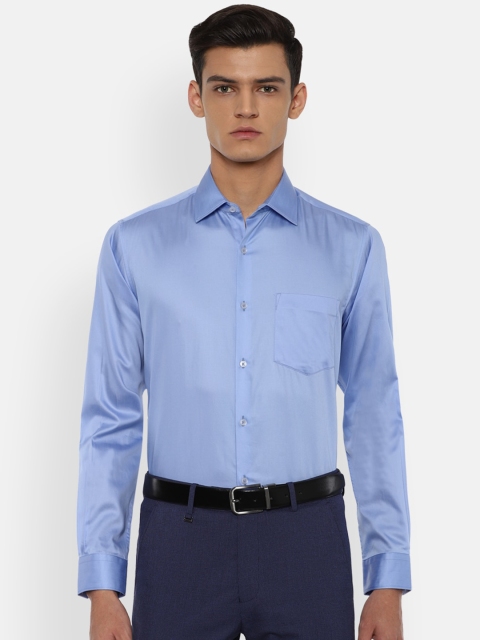 

Van Heusen Men Blue Pure Cotton Formal Shirt