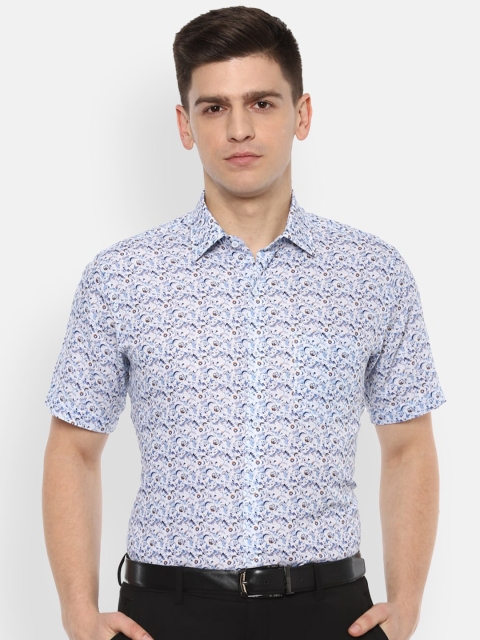 

Van Heusen Men Blue Floral Printed Formal Shirt