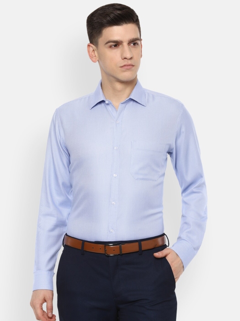 

Van Heusen Men Blue Pure Cotton Formal Shirt