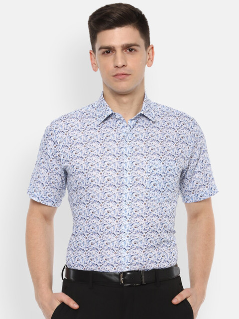 

Van Heusen Men Blue Floral Printed Formal Shirt