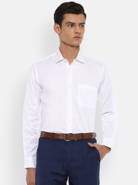 

Van Heusen Men White Pure Cotton Formal Shirt