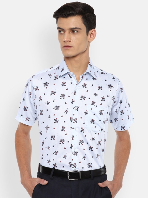 

Van Heusen Men Blue Floral Printed Formal Shirt