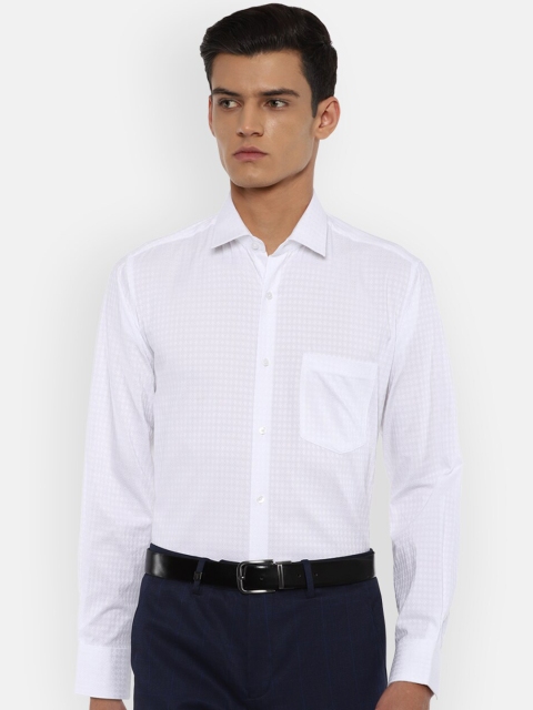 

Van Heusen Men White Printed Formal Shirt