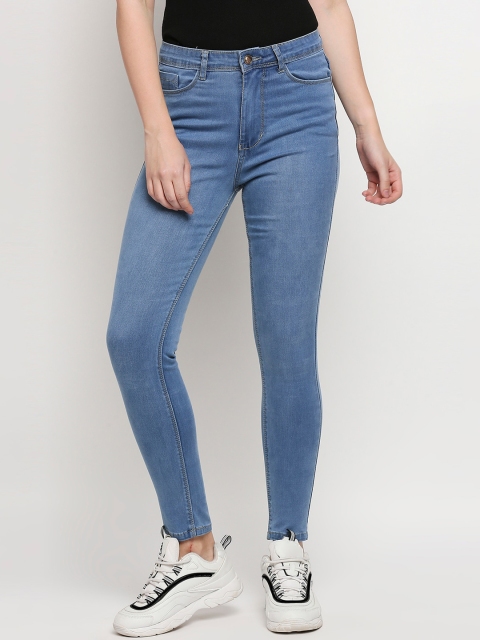 

PURPLE WATER Women Blue Slim Fit High-Rise Stretchable Jeans