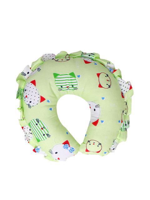 

Enfance Kids Green & White Baby Neck Pillow