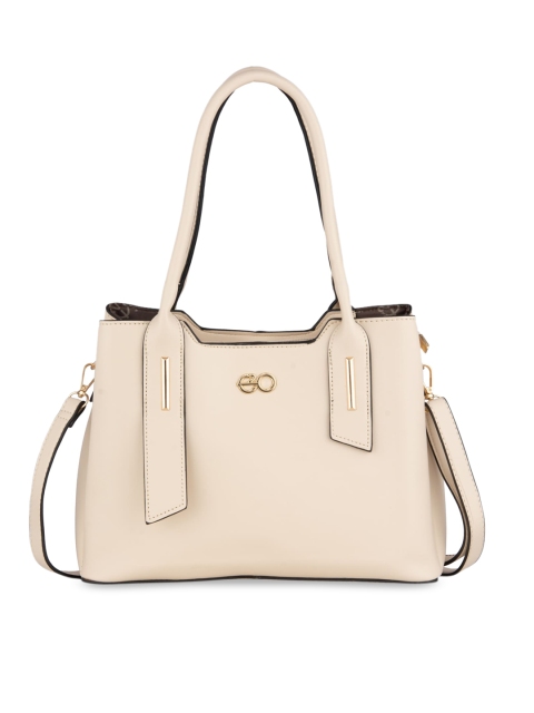 

E2O Beige PU Structured Handheld Bag