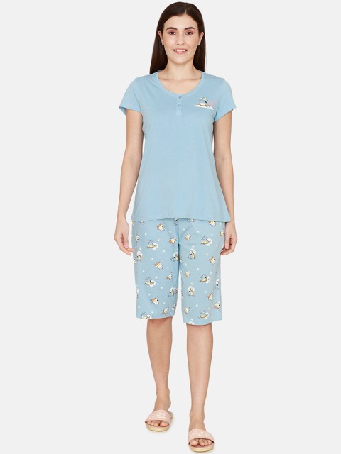 

Zivame Women Blue Night suit
