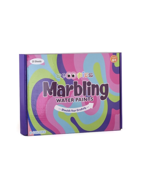 

SCOOBIES Kids Pink & Purple Marbelling Paint Set