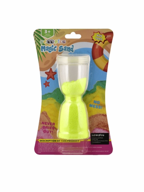 

SCOOBIES Kids Yellow & White Foam Flip Pack