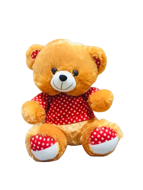 

Miyo Kids Mustard-Yellow & Red Teddy Soft Toy