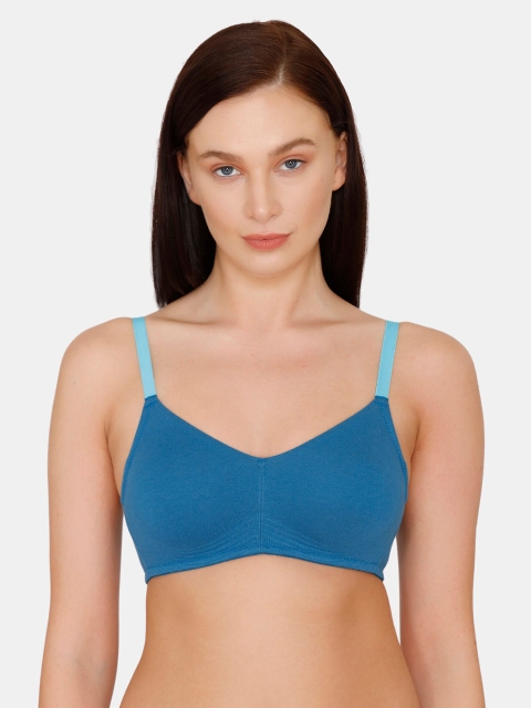 

Zivame Blue Pure Cotton T-shirt Bra