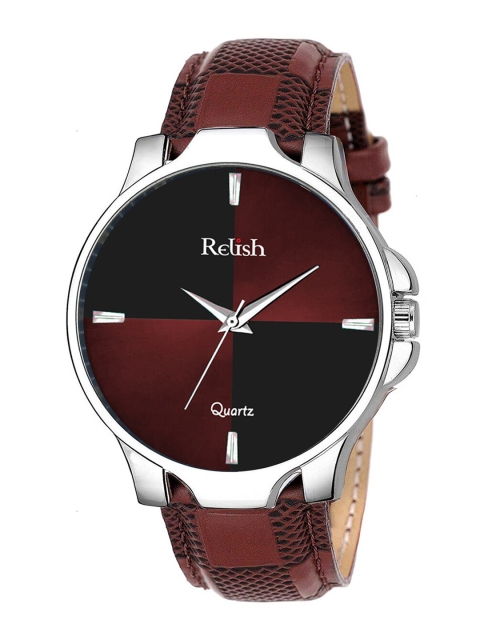 

Relish Men Multicoloured Dial & Brown Straps Analogue Watch RE-BS2001