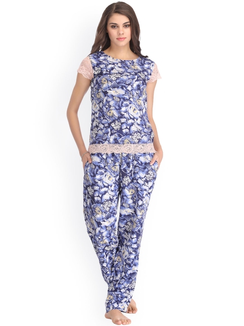 

Clovia Blue Night Suit LS0082P08XL