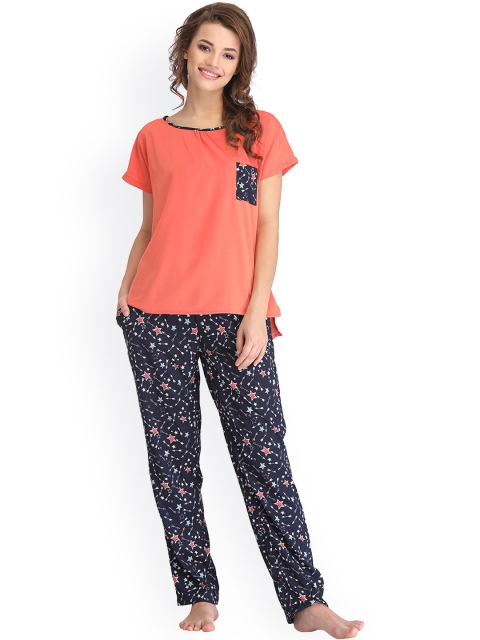 

Clovia Peach-Coloured Night Suit LS0083P08XL