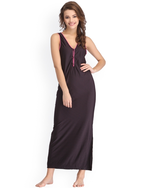 

Clovia Black Maxi Nightdress NS0739P13XL