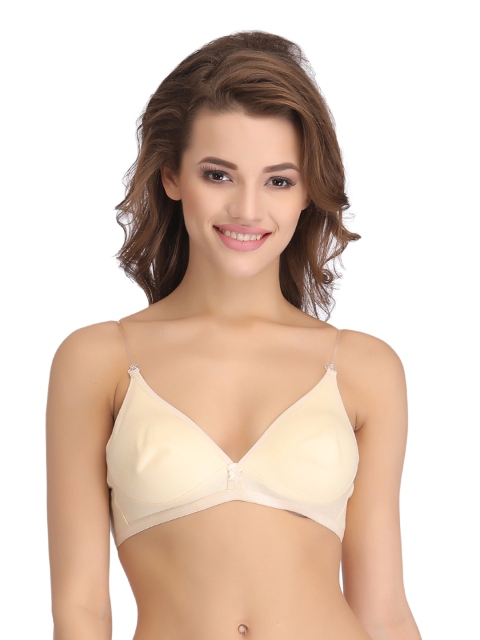 

Clovia Beige Medium-Coverage Bra BR0779P2440B