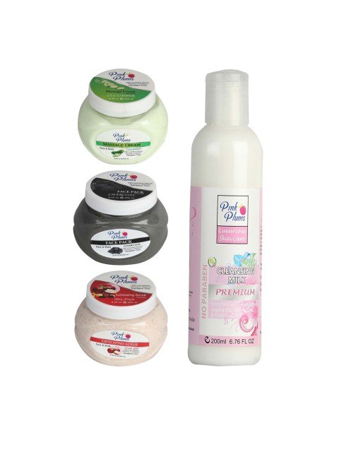 

Pink Plums Multi Set of 4 Facial Kit