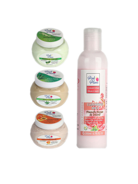 

Pink Plums Facial Kit, Multi