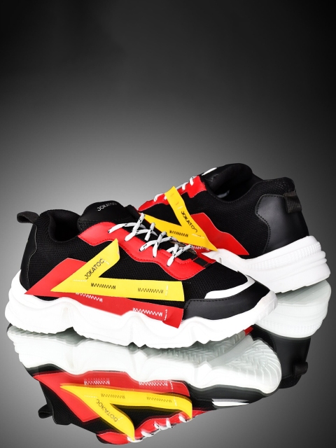 

JOKATOO Men Black Mesh Walking Shoes