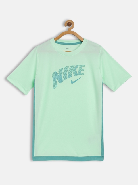 

Nike Boys Green Dri-Fit Trophy GFX Printed T-shirt