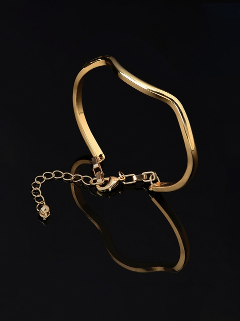 

AMI Women Gold-Toned Gold-Plated Adjustable Bracelet