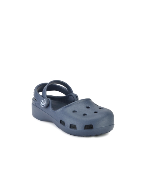 

Crocs Girls Navy Karin Clogs, Navy blue