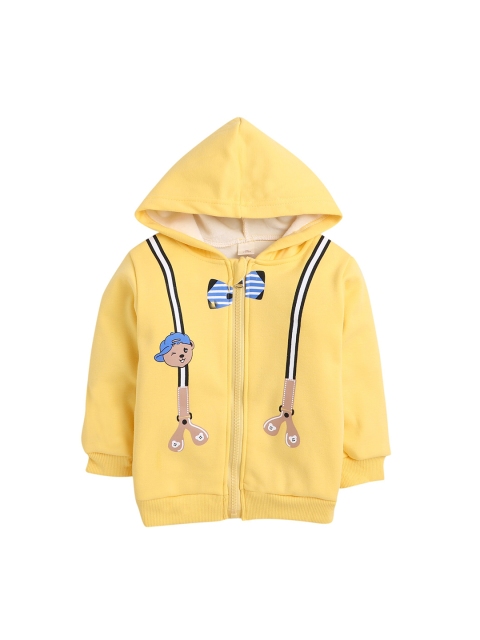 

Hopscotch Boys Yellow Open Front Printed Jacket