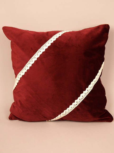 

Ariana Maroon & Gold Embroidered Velvet Square Cushion Covers