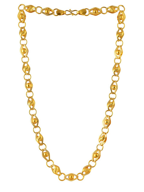 

Brandsoon Men Gold-Toned Brass Gold-Plated Antique Chain