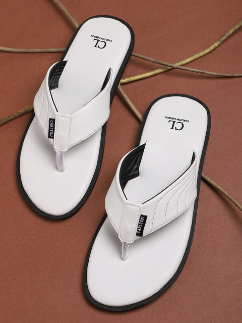 

Carlton London Men White Comfort Sandals