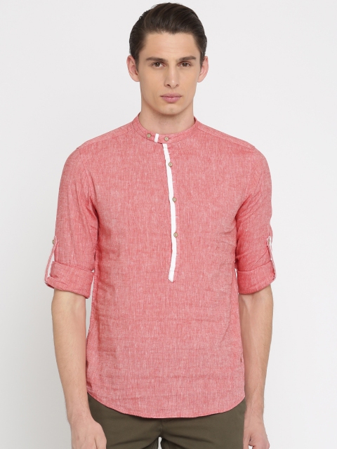 

True Blue Men Red Casual Shirt