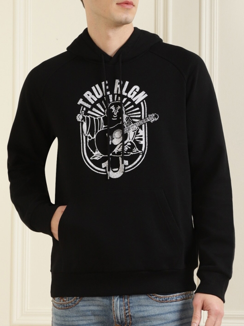

True Religion Men Navy Blue Printed Sweatshirt