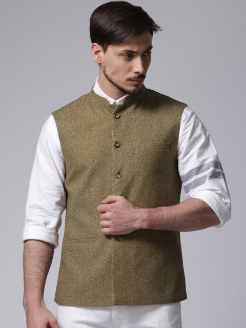 

True Blue Brown Nehru Jacket