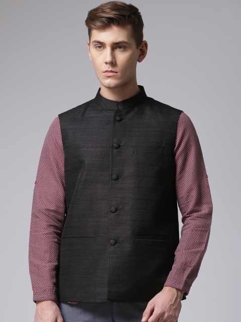 

True Blue Black Nehru Jacket