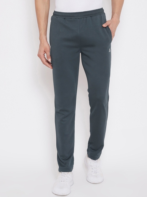 

ATHLISIS Men Grey Solid Slim-Fit Track Pants
