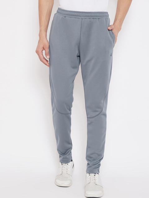 

ATHLISIS Men Grey Solid Slim-Fit Track Pants