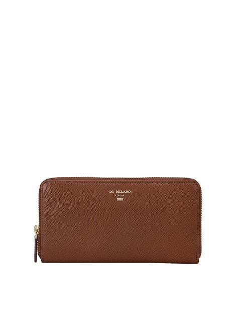 

Da Milano Women Brown Leather Zip Around Wallet