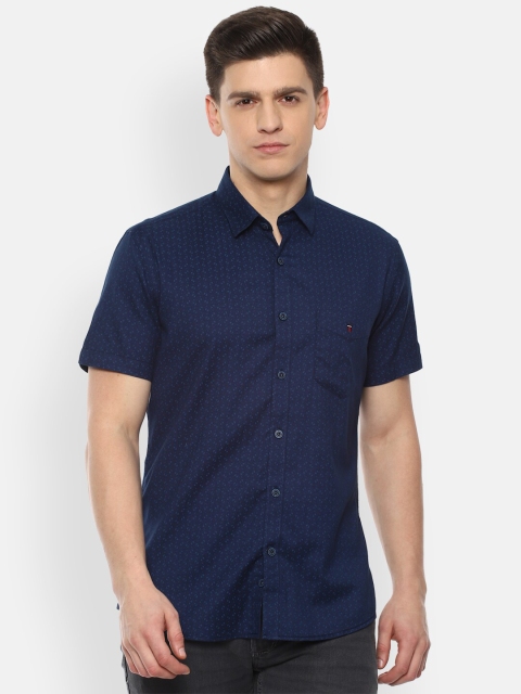 

Louis Philippe Sport Men Navy Blue Slim Fit Printed Casual Shirt