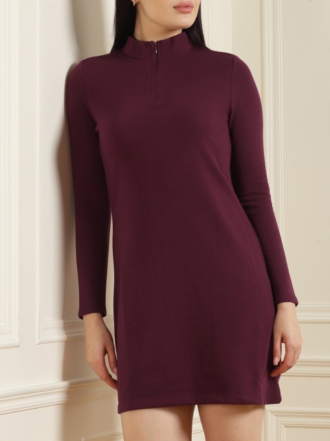 

DKNY Maroon Sheath Midi Dress