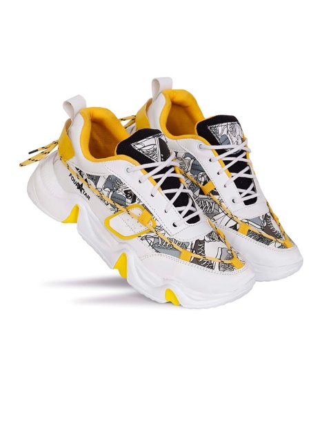 

FOUR STAR TRUCK SALES Men White Mesh Running Shoes