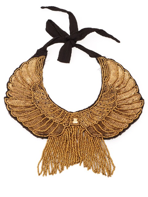 

Diwaah Black & Gold-Toned Beads Beaded Necklace